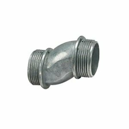 ABB Steel City HO222-1 Conduit Offset Nipple, 3/4 in Threaded, Zinc/Steel, Gray 90402